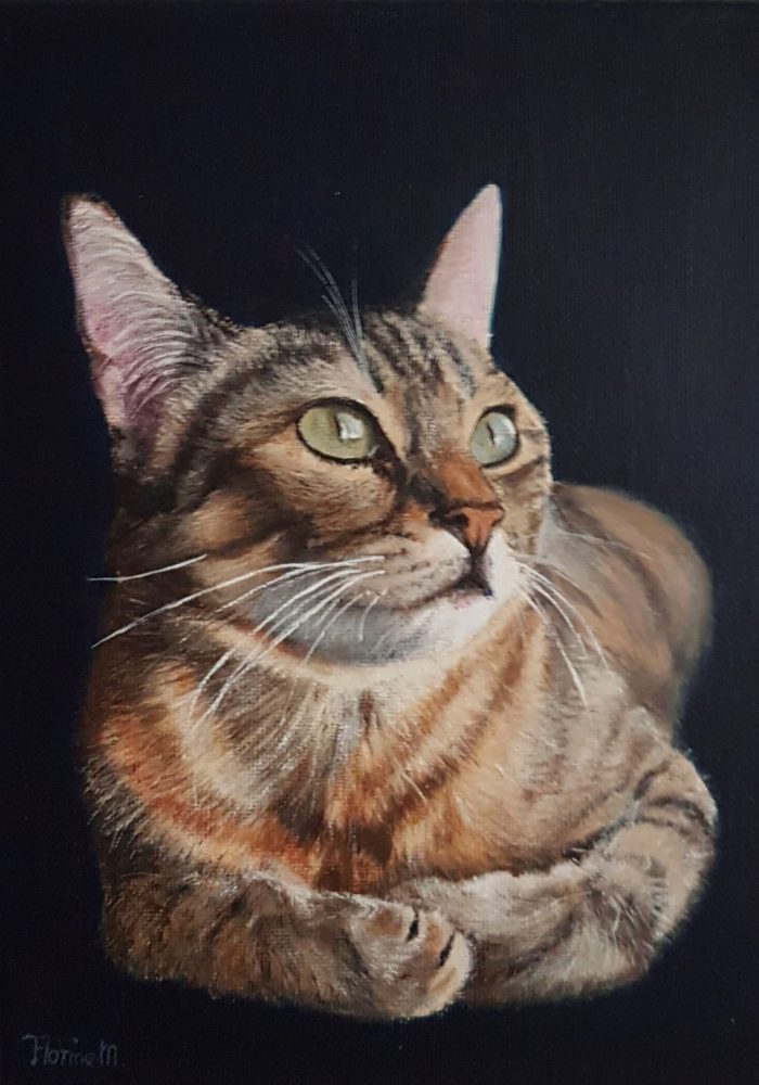 Painting of a cat