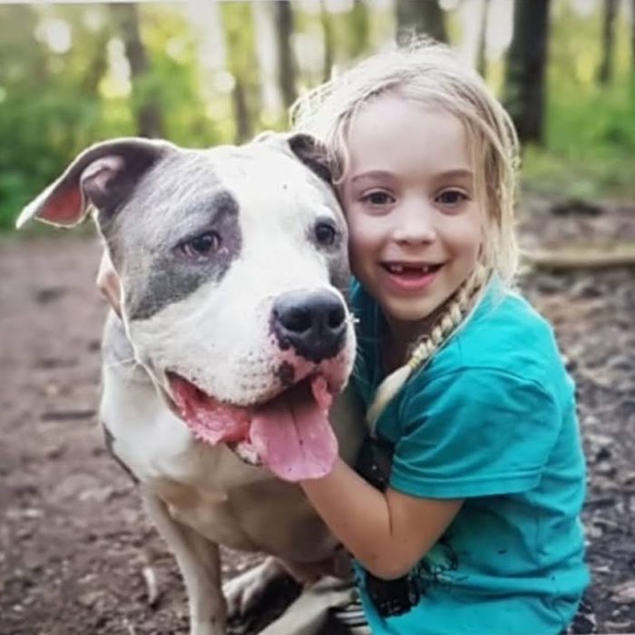 Livia and her dog photo