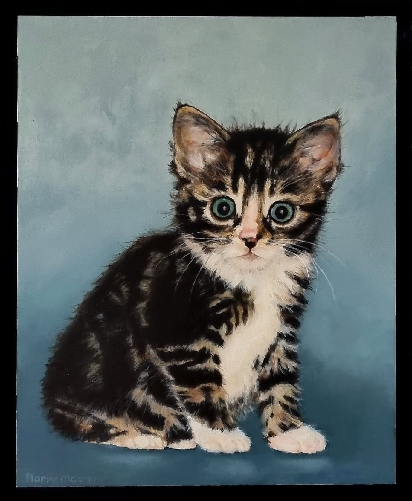 portrait of a kitten by art studio florine